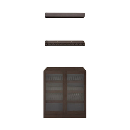 Home Bar 3 Piece Cabinet Set