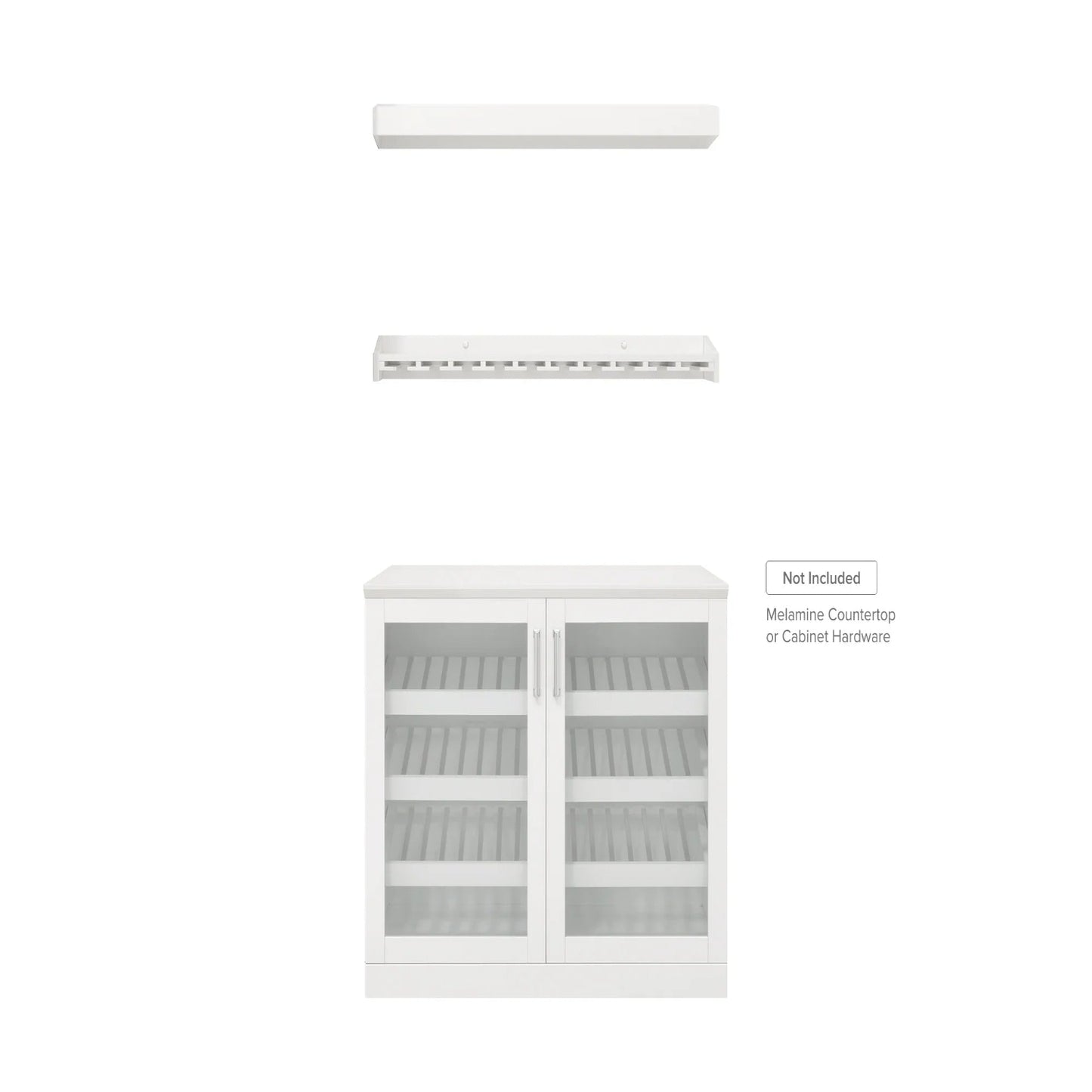 Home Bar 3 Piece Cabinet Set
