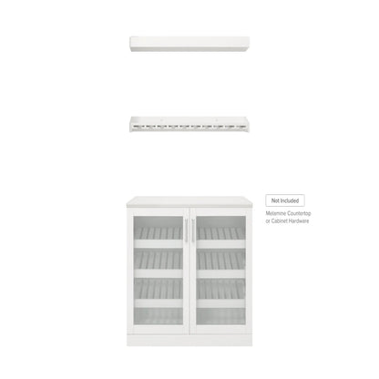Home Bar 3 Piece Cabinet Set