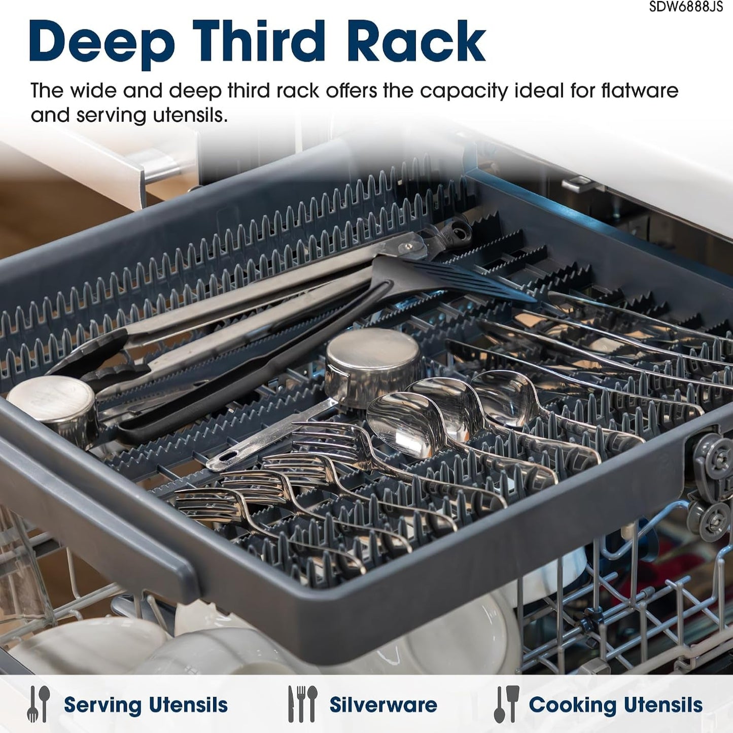 SDW6888JS 42 Dba Stainless Fully Integrated Built-In Smart Dishwasher