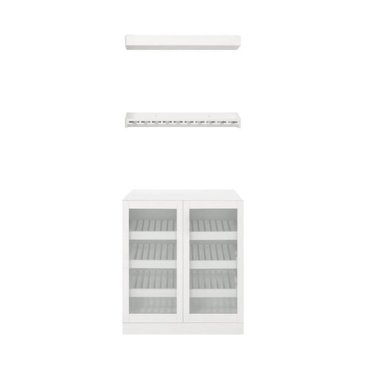 Home Bar 3 Piece Cabinet Set