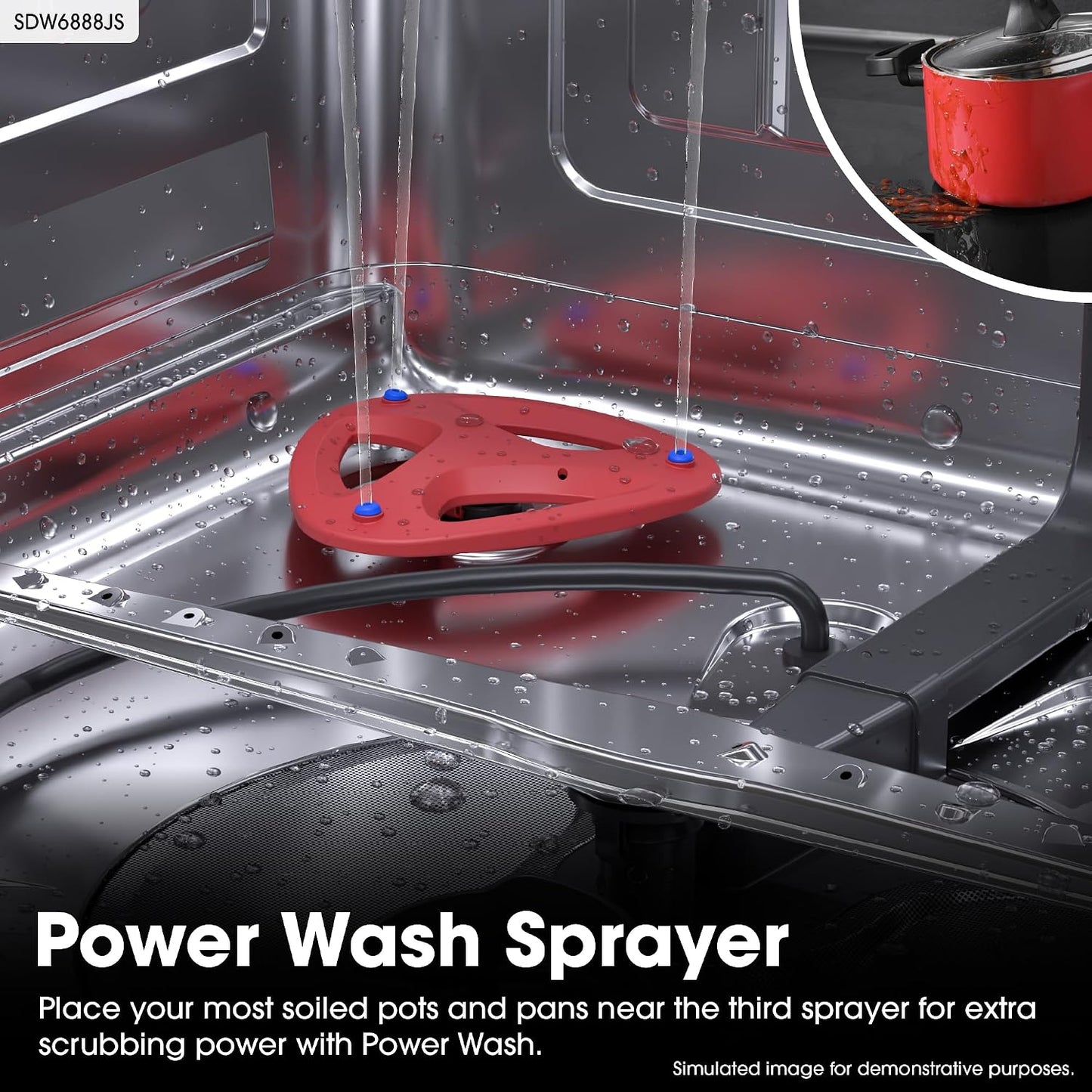 SDW6888JS 42 Dba Stainless Fully Integrated Built-In Smart Dishwasher