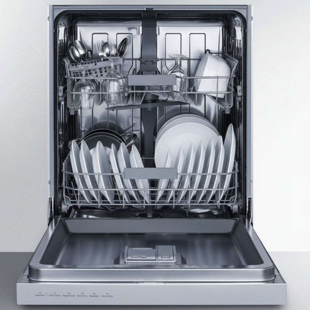 24 In. Stainless Steel Front Control Smart Dishwasher 120-VOLT